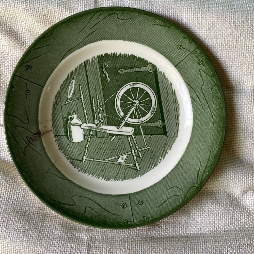 Vintage Royal Colonial Homestead saucer 1950s